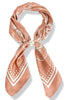 Bethany Light Brown Paisley Scarf Pearl Necklace