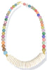 So Much Joy Gemstone Bead Coconut Wood Necklace