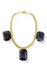 Yochi You're A Gem Black Necklace