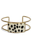 Mosaic White Rectangle Cuff Bracelet