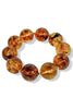 Start Now Lt. Tortoise Acrylic Beaded Bracelet