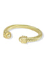 Cutting Corners Gold Cable Cuff Bracelet