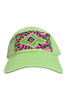 Kilim Baseball Hat - Neon Green 1