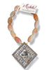 Made in the Deep South 1970s Scarf Clip 1960s Agate Necklace