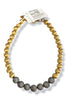 Made in the Deep South Pave Beads 1950s Gold Bead Necklace