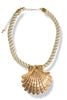By The Sea Shore Ivory Cord Shell Necklace
