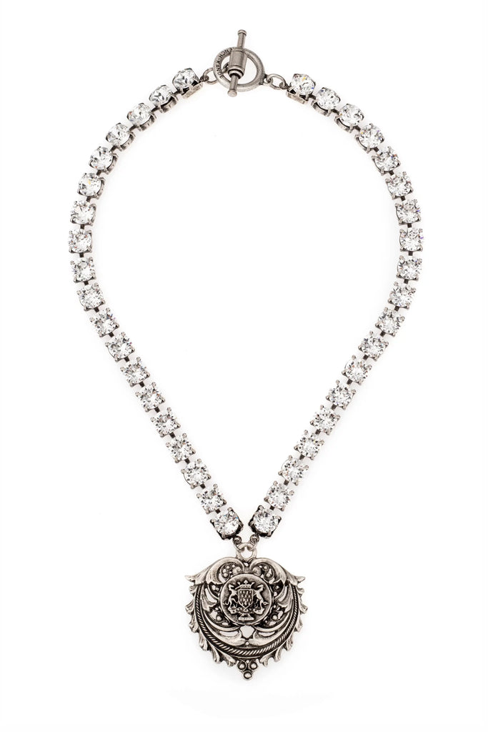 Austrian Crystal Cup Chain with our French Kande Lock Pendant Necklace –  The Boutique at Wells Florist