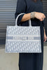 Dior Medium Book Tote Grey Oblique