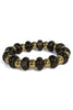Crossing The Line Black Disc and Ball Beaded Bracelet