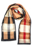 Sweet As Honey Beige Plaid Oblong Scarf