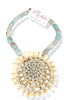 Made In The Deep South 1970s Shell Pendant 1950s Brooch Agate Beads Necklace