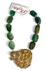 Made In The Deep South 1970s Buckle 1960s Agate Beads Necklace