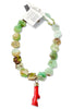 Made In The Deep South 1960s Natural Coral Pendant 1960s Chrysoprase Stones