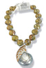 Made In The Deep South 1960s Shell Brooch 1960s Crystal Necklace