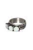 Triple Austrian Crystal Ring - White Opal | French Kande