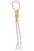 Gold Nutcracker Red Rope Bubblegum Pink Tassel Bolo Necklace
