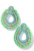 In My Feelings Mint Seedbead Teardrop Earrings