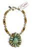 Made in the Deep South 1960s Turquoise Brooch 1980s Necklace