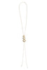 Come To See Me Cream 3 Stone Necklace