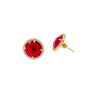 Kikki Stud Earring - Red - DOORBUSTER