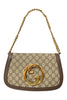 Gucci Blondie Chain Flap Bag GG Coated Canvas Small