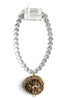 Made in the Deep South 1960s Shell Trinket Box 1940s Crystal Beads Necklace