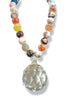 Made In The Deep South 1930s Chandelier Crystal 1970s Agate Necklace