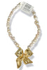Made In The Deep South 1960s Bow Brooch Baroque Pearl Necklace