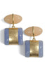 On The Way Worn Gold and Multi Resin Statement Earrings