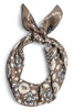 The Icon Brown Square Scarf