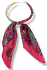 Maisey Fuchsia Silk Scarf Wrapped Collar Necklace
