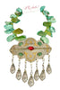 Made In The Deep South 1960s Pendant 1960s Agate Necklace