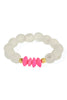 Becca African Bone & Glass Bead Stretch Bracelet