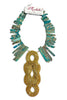 Made In The Deep South 1970s Buckle 1960s Jasper Beads Necklace