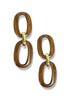 What A Wait Wood Link Earrings
