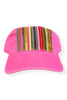 Kilim Baseball Hat - Hot Pink 61