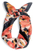 Pretty Petal Black Square Scarf