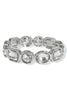 Dancing Into The Night Rhodium Stretch Bracelet