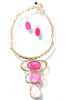 Don't Go Breaking My Heart Pink Statement Necklace