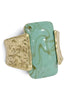Time in Space Gold and Turquoise Hinged Bracelet