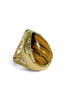 Easton Elle Tigers Eye Tear Drop Adjustable Ring