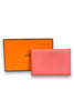 Hermes Calvi Chevre Mysore Card Case Pink