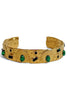 Change Your Mind Gold and Green Cuff Bracelet