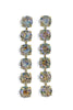 Blair White Abalone Crystal Dangle Earrings