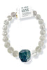 Made in the Deep South 1960s Jasper Bead 1940s Clear Quartz Necklace