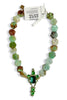 Made in the Deep South 1960s Czech Earrings 1970s Chrysoprase Beads Necklace