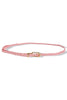 One Way In Pink Knotted Woven Belt