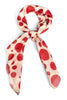 Roxanne Red and Cream Polka Dot Square Scarf
