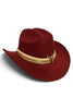 Ella Burgundy Cowboy Hat
