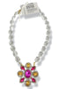 Made In The Deep South 1960s Clear Glass Bead Necklace